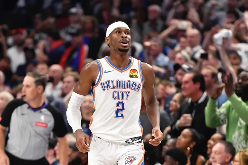 Thunder vitórias temporada NBA