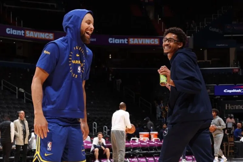 Stephen Curry sobre Jordan Poole no Wizards: "O céu é o limite”