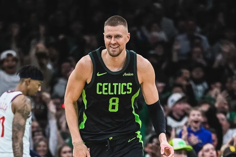 Celtics Clippers Kristaps Porzingis