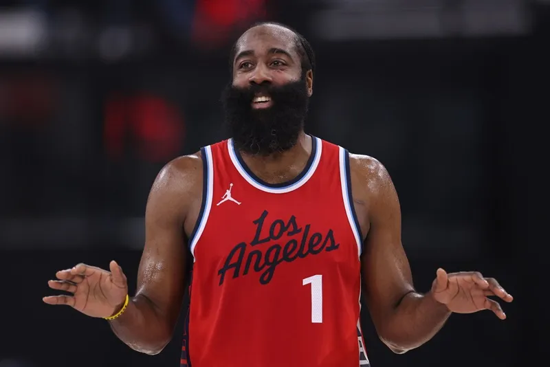 James Harden Clippers Jazz