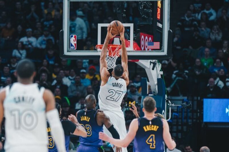 Rudy Gobert Timberwolves Lakers