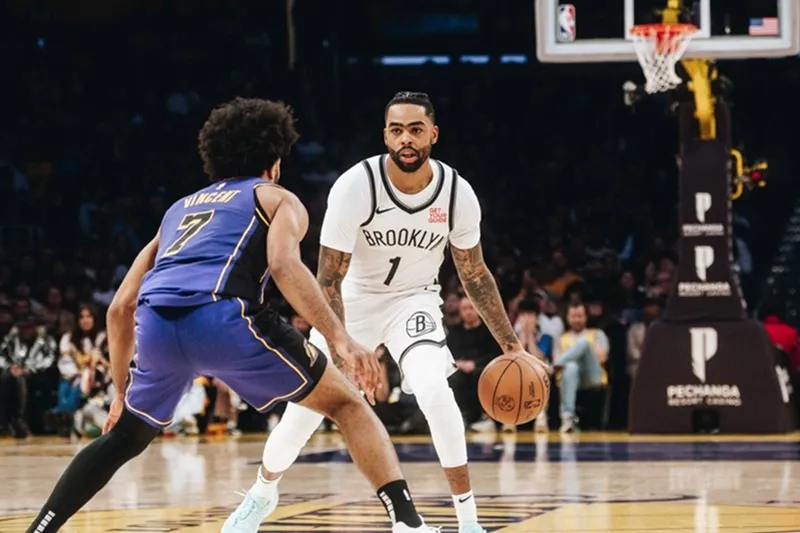 D'Angelo Russell Lakers Nets