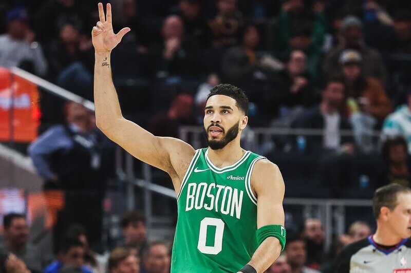 Jayson Tatum Celtics Warriors