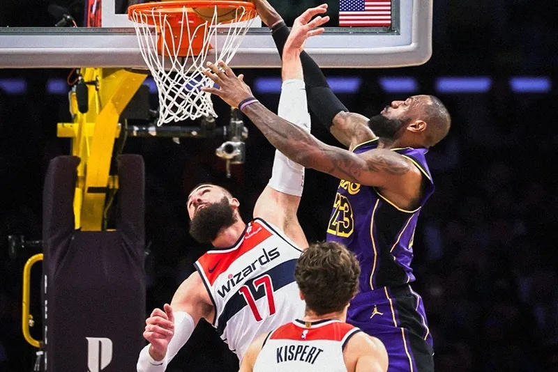 LeBron James Lakers Wizards