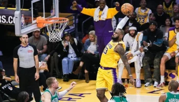 Davis LeBron Lakers Celtics