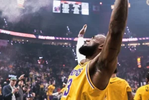 LeBron James Lakers Blazers