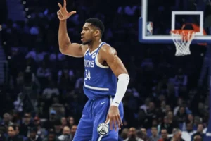 Giannis Antetokounmpo jogo NBA