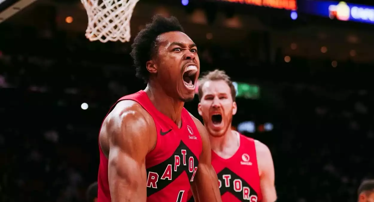 scottie barnes raptors warriors