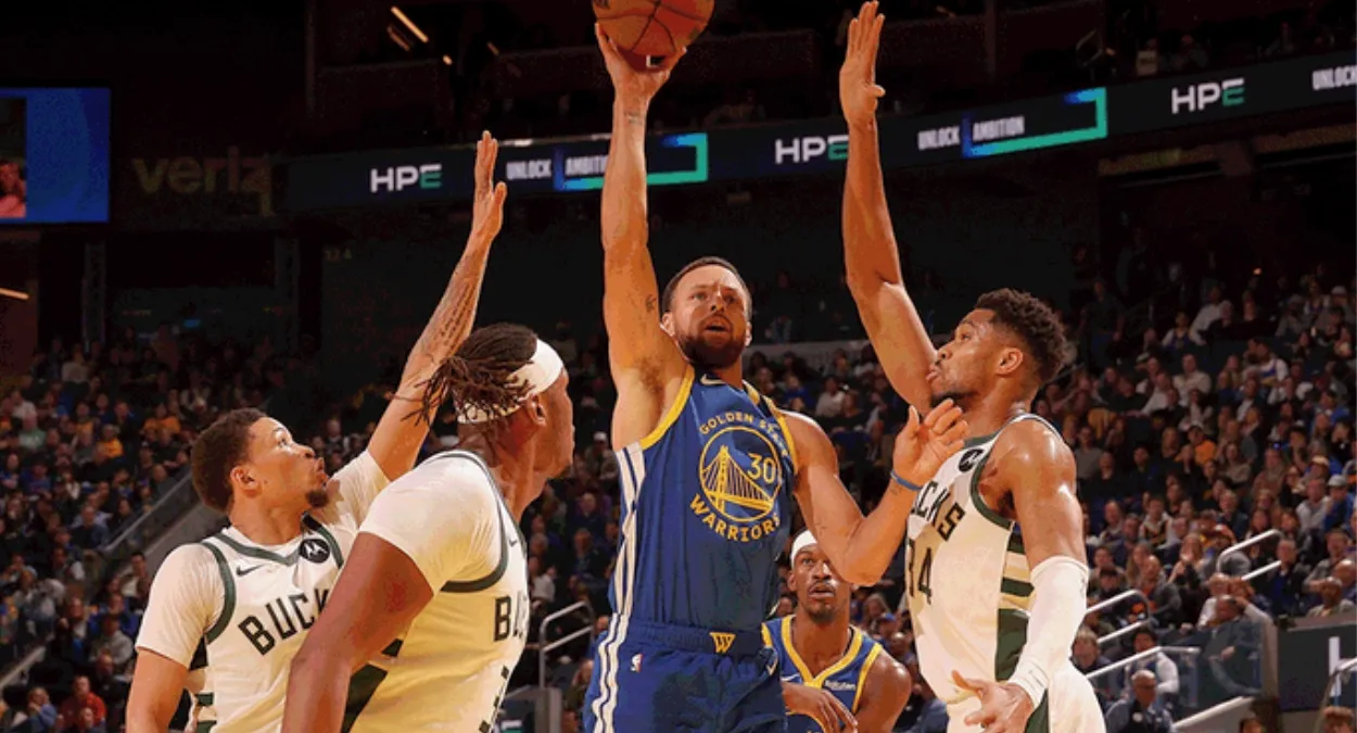 Stephen Curry Warriors Bucks