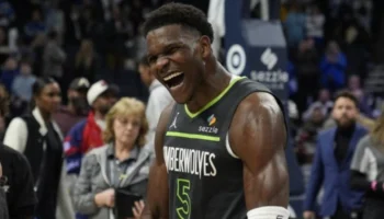 Anthony Edwards rosto nba