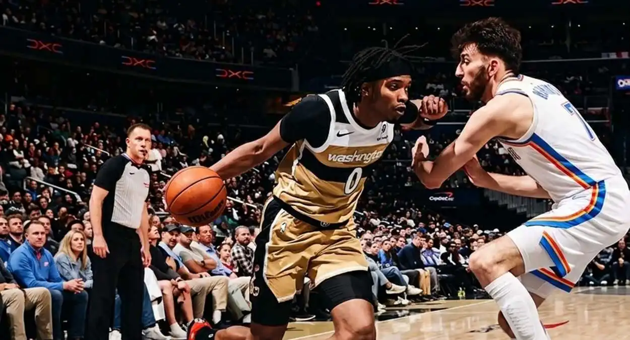 NBA jogadores Thunder Wizards