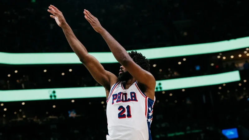 Joel Embiid 76ers Celtics