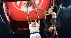 NBA playoffs Knicks Hawks