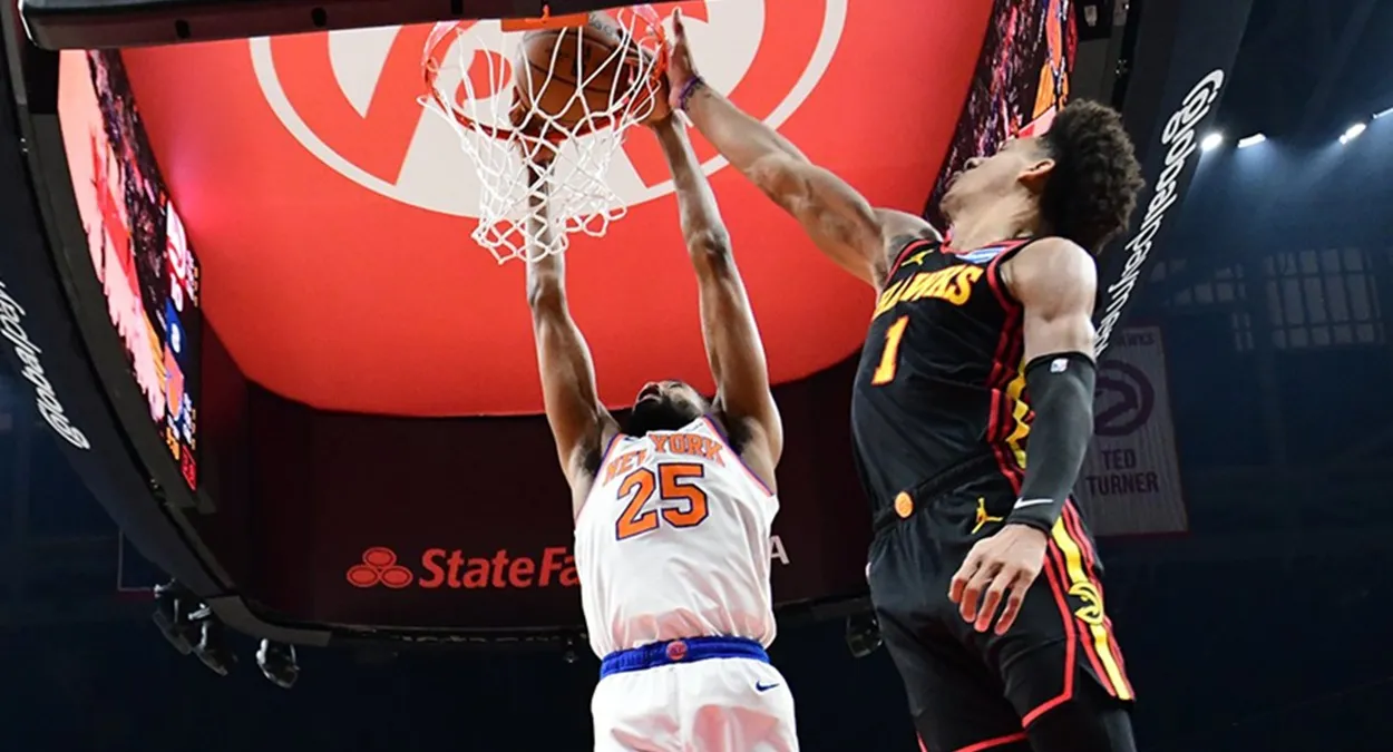 NBA playoffs Knicks Hawks