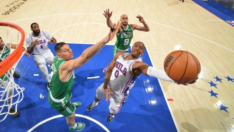 Tyrese Maxey 76ers Celtics