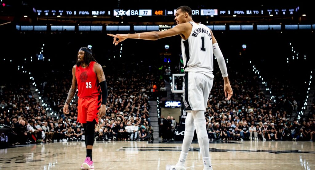 Victor Wembanyama Spurs Blazers