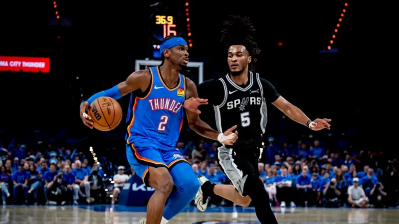 Spurs Thunder onde assistir playoffs NBA