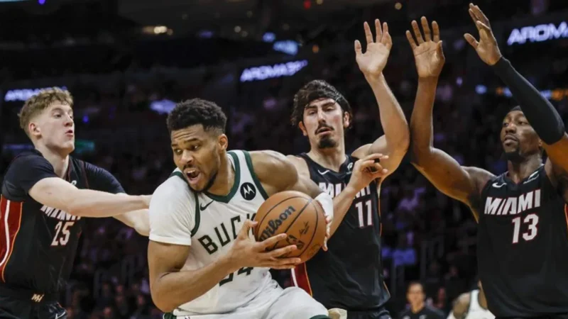 Giannis Antetokounmpo NBA Heat