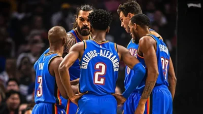 Campeão NBA Thunder tank