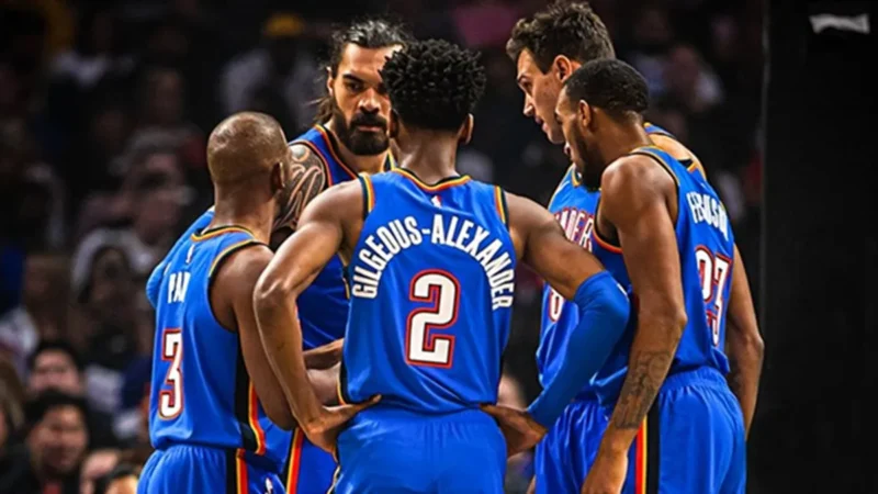 Campeão NBA Thunder tank