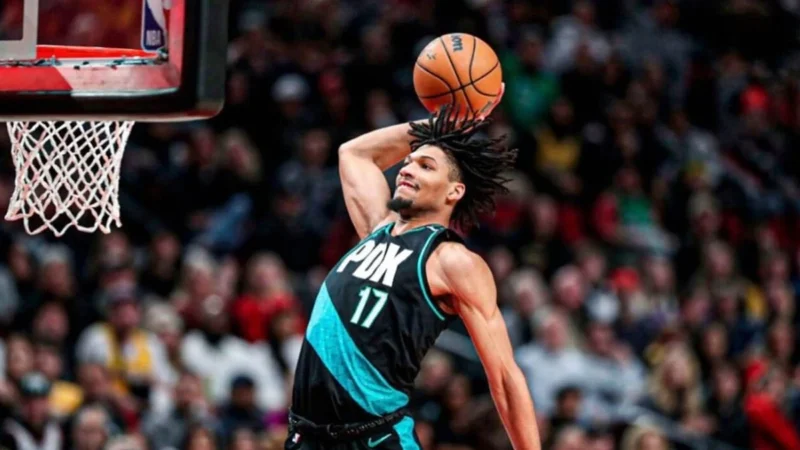 shaedon sharpe temporada blazers
