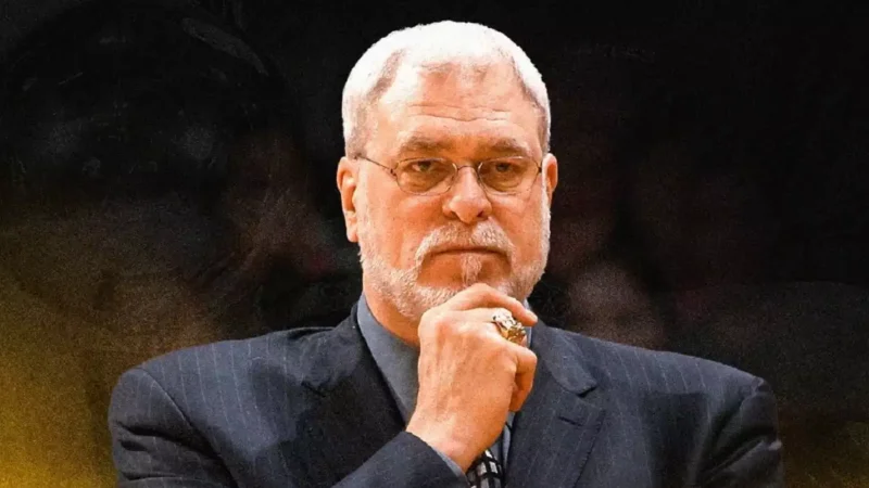 phil jackson lakers estátua
